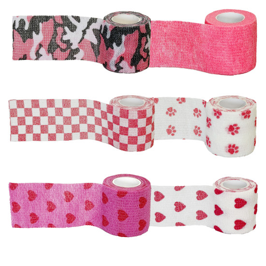 Bendaggio per Tubo del Tatuaggio Misto Rosa
