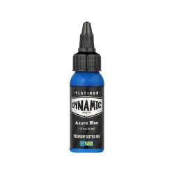 Platinum by Dynamic Tattoo Ink - Azure Blue 30ml Platinum by Dynamic Tattoo Ink - Azure Blue 30ml