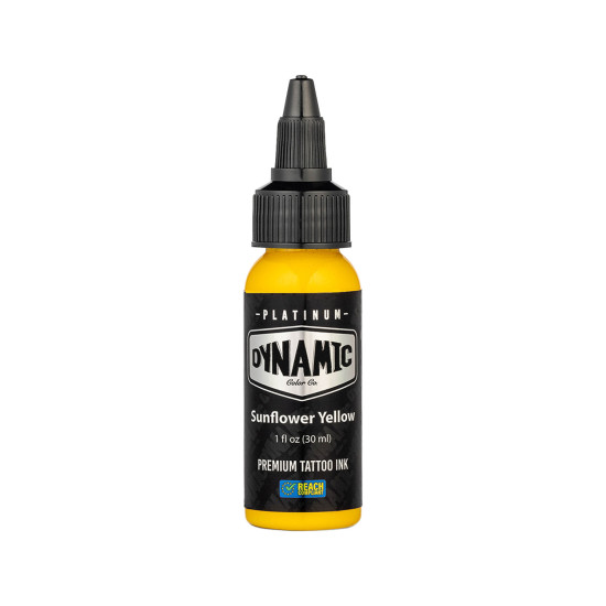 Platinum by Dynamic Tattoo Ink - Sunflower Yellow 30 ml Platinum by Dynamic Tattoo Ink - Sunflower Yellow 30 ml