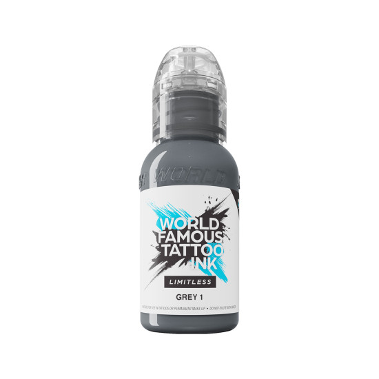 World Famous Limitless Tattoo Ink - Grey 1 30 ml World Famous Limitless Tattoo Ink - Grey 1 30 ml