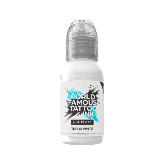 Inchiostro per tatuaggi World Famous Limitless - Turco White 30 ml Inchiostro per tatuaggi World Famous Limitless - Turco White 30 ml