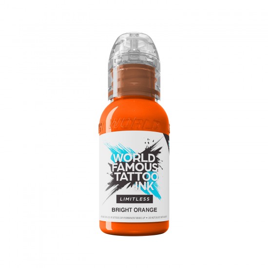 World Famous Limitless Tattoo Ink - BRIGHT ORANGE -30ML World Famous Limitless Tattoo Ink - BRIGHT ORANGE -30ML