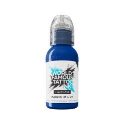 World Famous Limitless Tattoo Ink - DARK BLUE 1-V2 -30ML