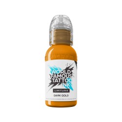 World Famous Limitless Tattoo Ink - DARK GOLD -30ML