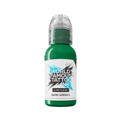 World Famous Limitless Tattoo Ink - DARK GREEN 2 -30ML