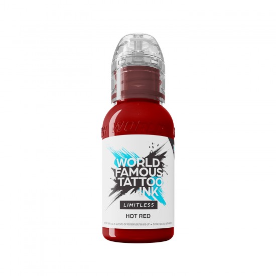 World Famous Limitless Tattoo Ink - HOT RED -30ML