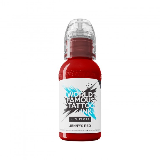 World Famous Limitless Tattoo Ink - JENNY'S RED 1 -30ML