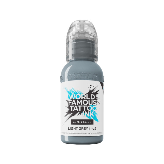 World Famous Limitless Tattoo Ink - Light Grey 1v2 30 ml World Famous Limitless Tattoo Ink - Light Grey 1v2 30 ml