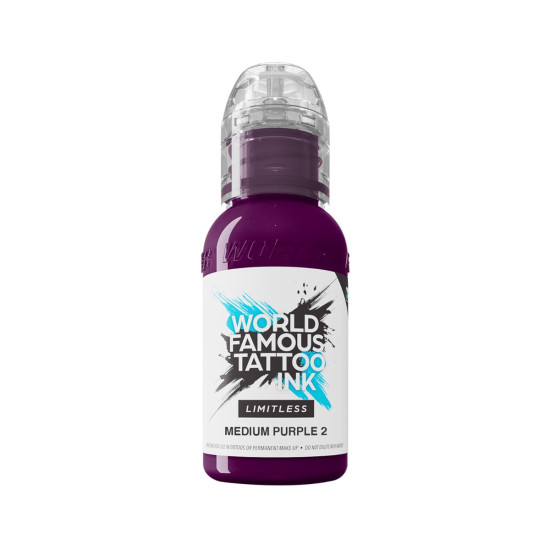 World Famous Limitless Tattoo Ink - Medium Purple 2 30 ml World Famous Limitless Tattoo Ink - Medium Purple 2 30 ml