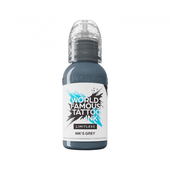 World Famous Limitless Tattoo Ink - NIK'SGREY -30ML