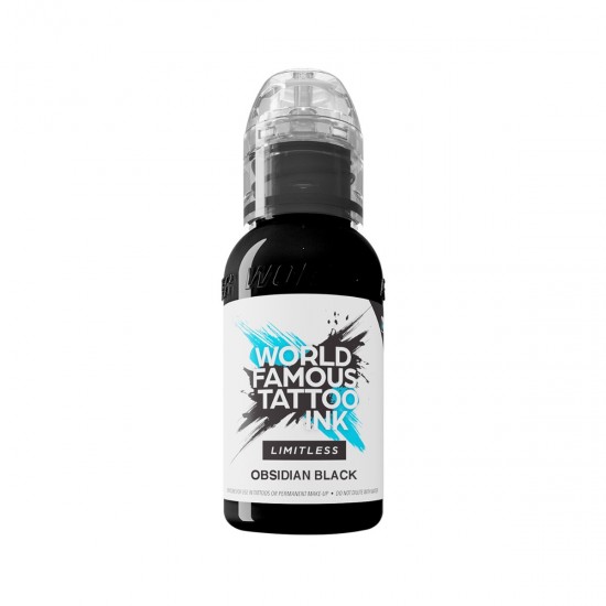 World Famous Limitless Tattoo Ink - Obsidian Outlining - 30ML World Famous Limitless Tattoo Ink - Obsidian Outlining - 30ML