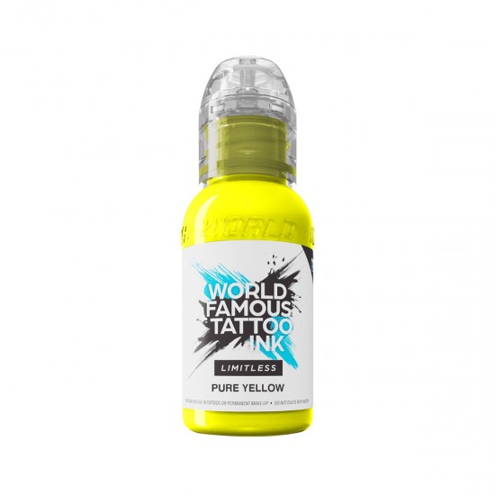 World Famous Limitless Tattoo Ink - PURE YELLOW -30ML