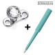 Dermal Kit: Kai Medical Curette Biopsy Punch Sterile & Warrior Dermal Anchor PTZ-01 2.0mm
