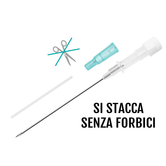 Agi Cannula Auto-Rimovibile per Piercing - 50 pz/box Agi Cannula Auto-Rimovibile per Piercing - 50 pz/box