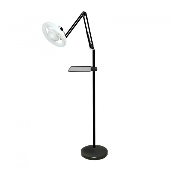 Lampada con Lente d’Ingrandimento per Tatuaggi con Vassoio – Supporto Regolabile Professionale