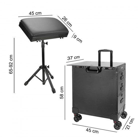 Reisekoffer mit Tattoo-Rädern