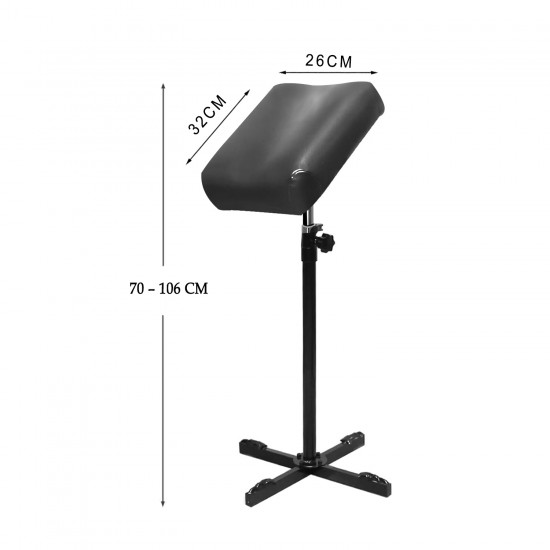 Verstellbare Tattoo-Armstütze mit Querbasis