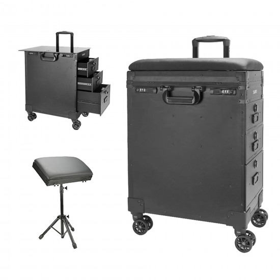 Reisekoffer mit Tattoo-Rädern