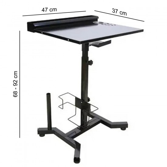 Supporto Tatuaggi Regolabile con Vassoio – Poggiabraccio Professionale Multifunzione