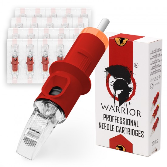 WARRIOR Red Cartucce Per Tatuaggio Curve Magnum