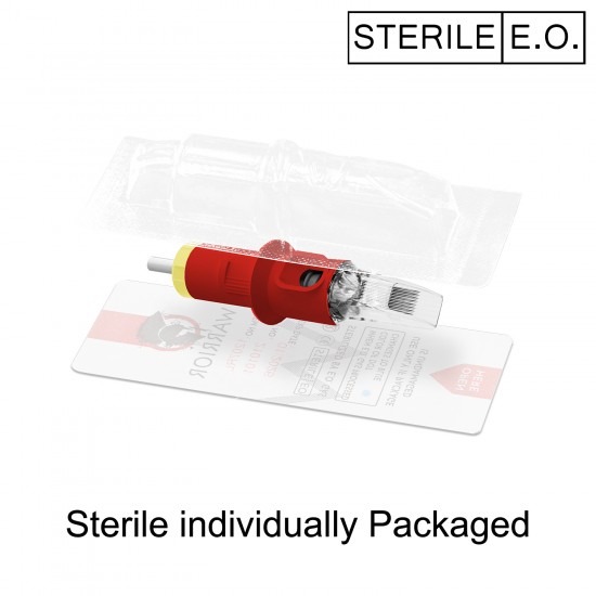 WARRIOR Red Cartucce Per Tatuaggio Magnum M1