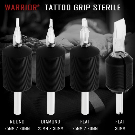 WARRIOR Round 25mm Tattoo Disposable Grip