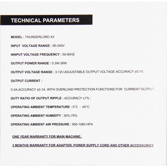 Power Supply for Tattoo Machines