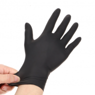 Powder-free Black Nitrile Gloves for Tattooing and Piercing - 100 pcs