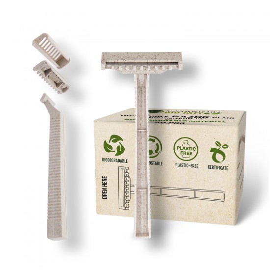 Rasoir écologique biodégradable - 50pcs