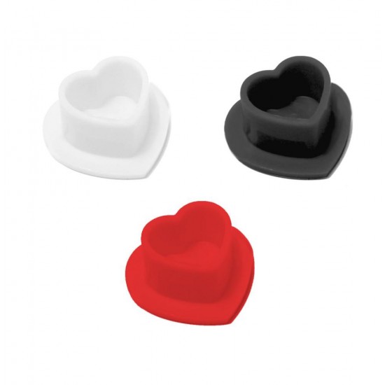 Tappini per Inchiostro in Gomma a Forma di Cuore
