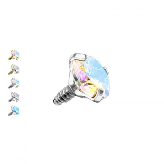 Cristal con Rosca Externa