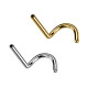 Barra Curva per Labret in Titanio Push-In