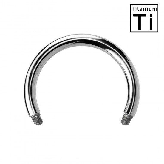 Barra de herradura de titanio