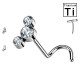 Piercing Nostril Push-In in Titanio con 3 Cristalli
