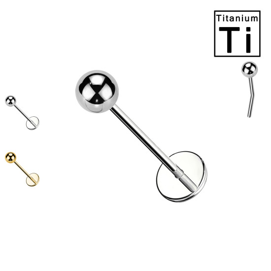 Labret Basic in Titanio – Push-In
