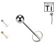Labret Basic in Titanio – Push-In
