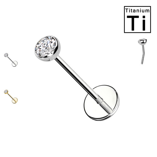 Labret Basic in Titanio – Push-In