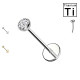 Labret Basic in Titanio – Push-In