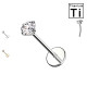 Labret Basic in Titanio – Push-In
