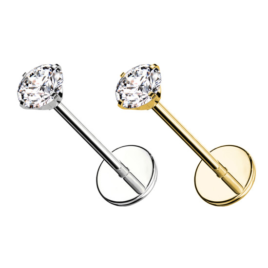 Labret Basic in Titanio – Push-In