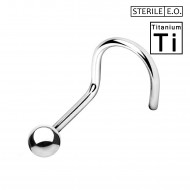 Sterile Nose Stud in Titanium