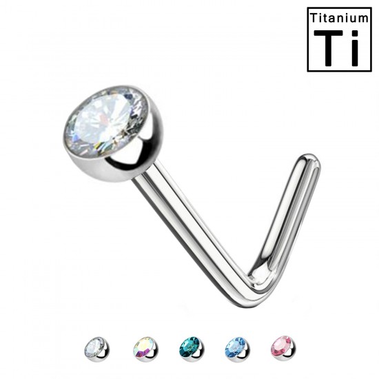 Nariz en forma de L en titanio