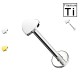 PWC-057 Piercing Labret in Titanio a Forma di Cuore e con Filettatura Interna PWC-057 Piercing Labret in Titanio a Forma di Cuore e con Filettatura Interna
