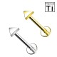 PWC-060 Piercing Labret in Titanio a Forma di Triangolo e con Filettatura Interna PWC-060 Piercing Labret in Titanio a Forma di Triangolo e con Filettatura Interna