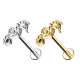 Piercing Labret in Titanio con Cavalluccio Marino