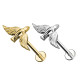 Piercing Labret con Farfalla e Cristalli in Titanio