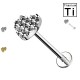 Piercing Labret con Cuore in Titanio