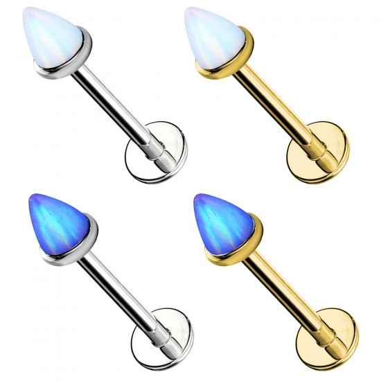 Piercing Labret Opale in Titanio