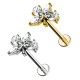 Piercing Labret in Titanio con foglio
