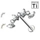 Labret-Piercing mit Titankristall
